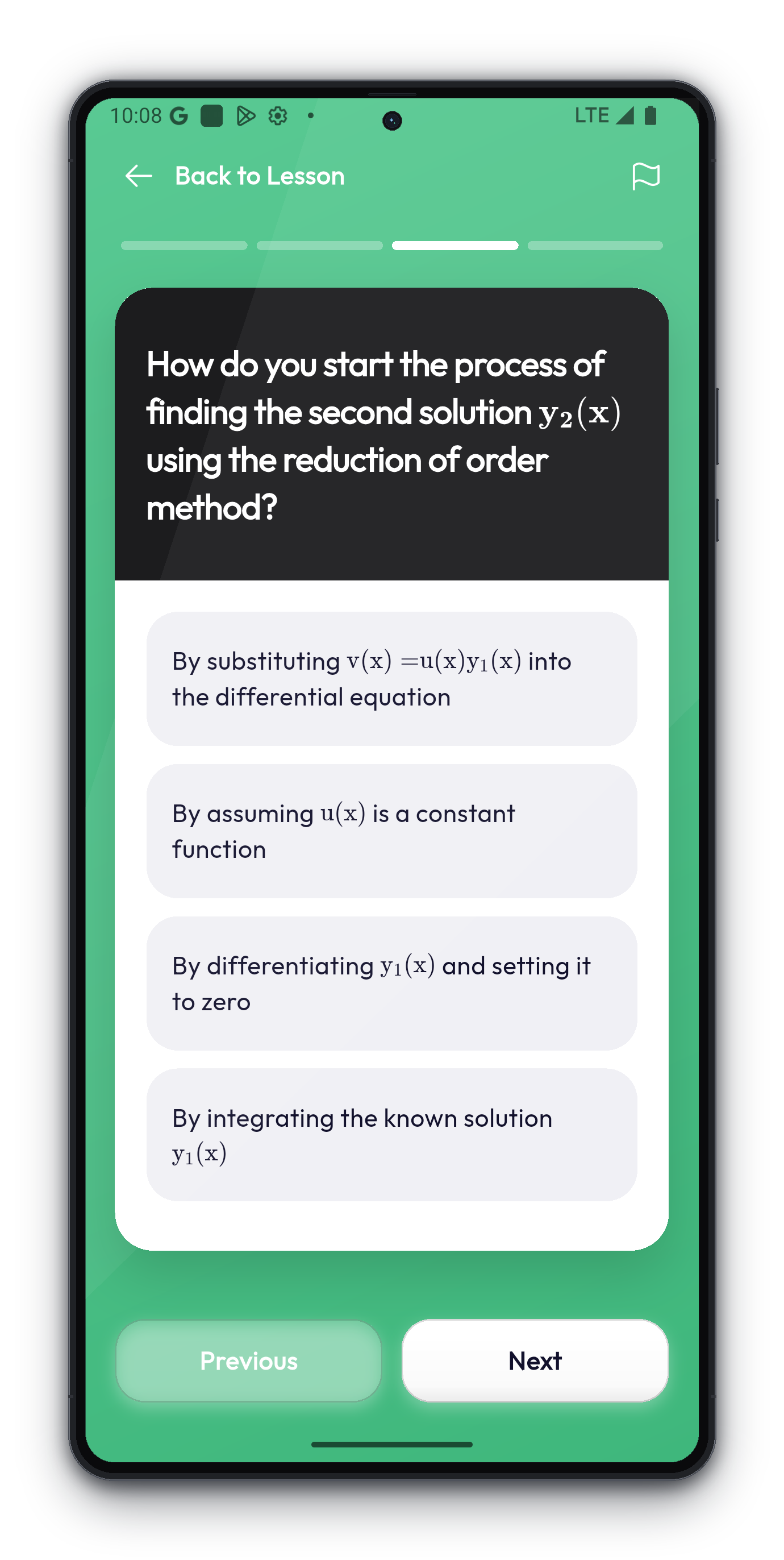 Active recall quiz interface in Binn unlocking scroll time upon correct answer